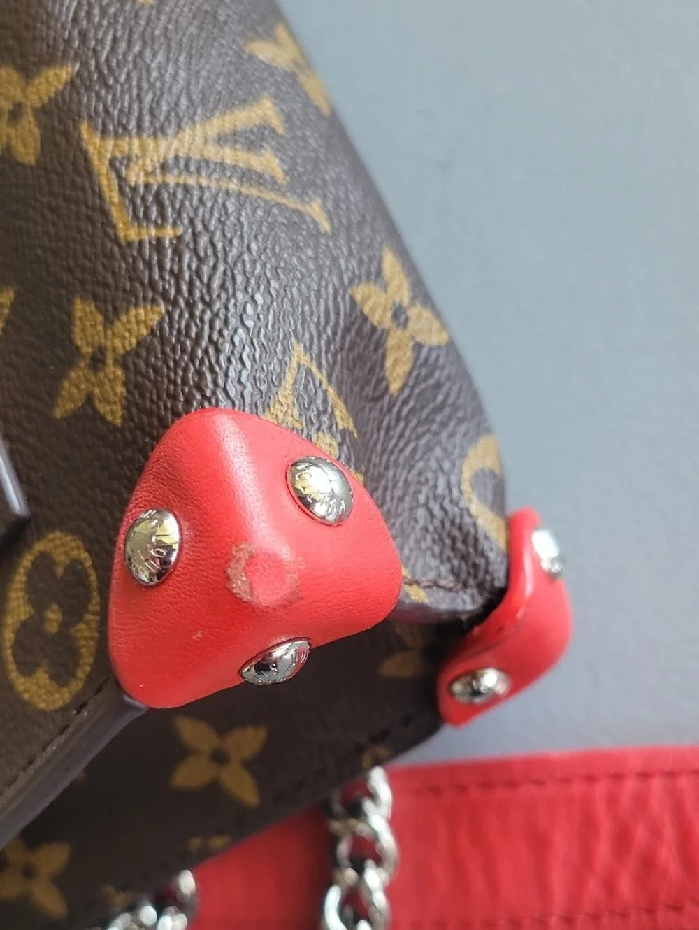 Louis Vuitton Monogram Small  Pochette Tribal Mask Red LE